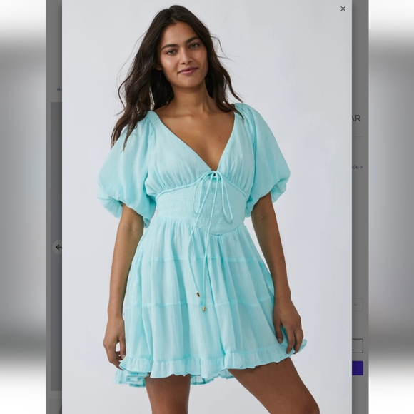 Free People Dresses & Skirts - Free People Perfect Day Mini Dress - Clear Skies